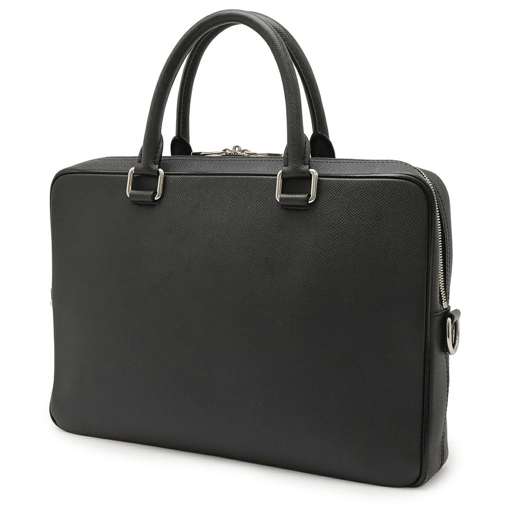 LOUIS VUITTON Taiga PDB Business Bag Briefcase Ardoise Black Shoulder Strap - Picture 2 of 9